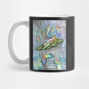 Leaping Carp Mermaid Fantasy Art Art by Molly Harrison Mug